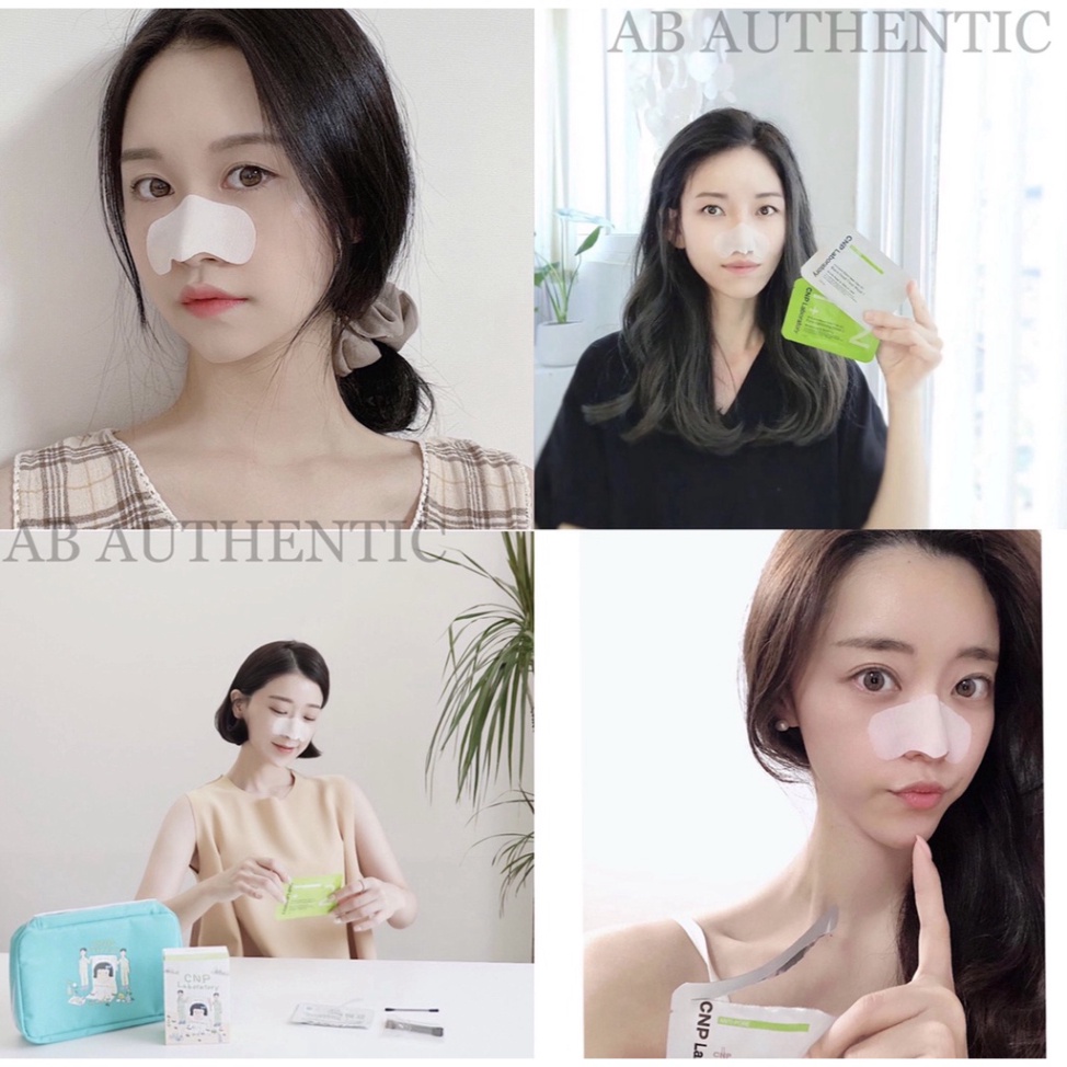 Set mặt nạ CNP Laboratory Anti-Pore Black Head Clear Kit giúp đẩy sạch mụn đầu đen và khít lỗ chân lông vùng mũi