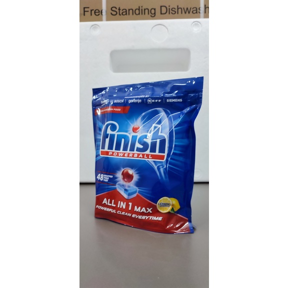 Viên rửa Finish All in 1 max 60 ,30 viên hương chanh dùng cho máy rửa bát