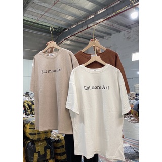 áo phông Eat more Art chất dày form rộng-phông 3158 mới