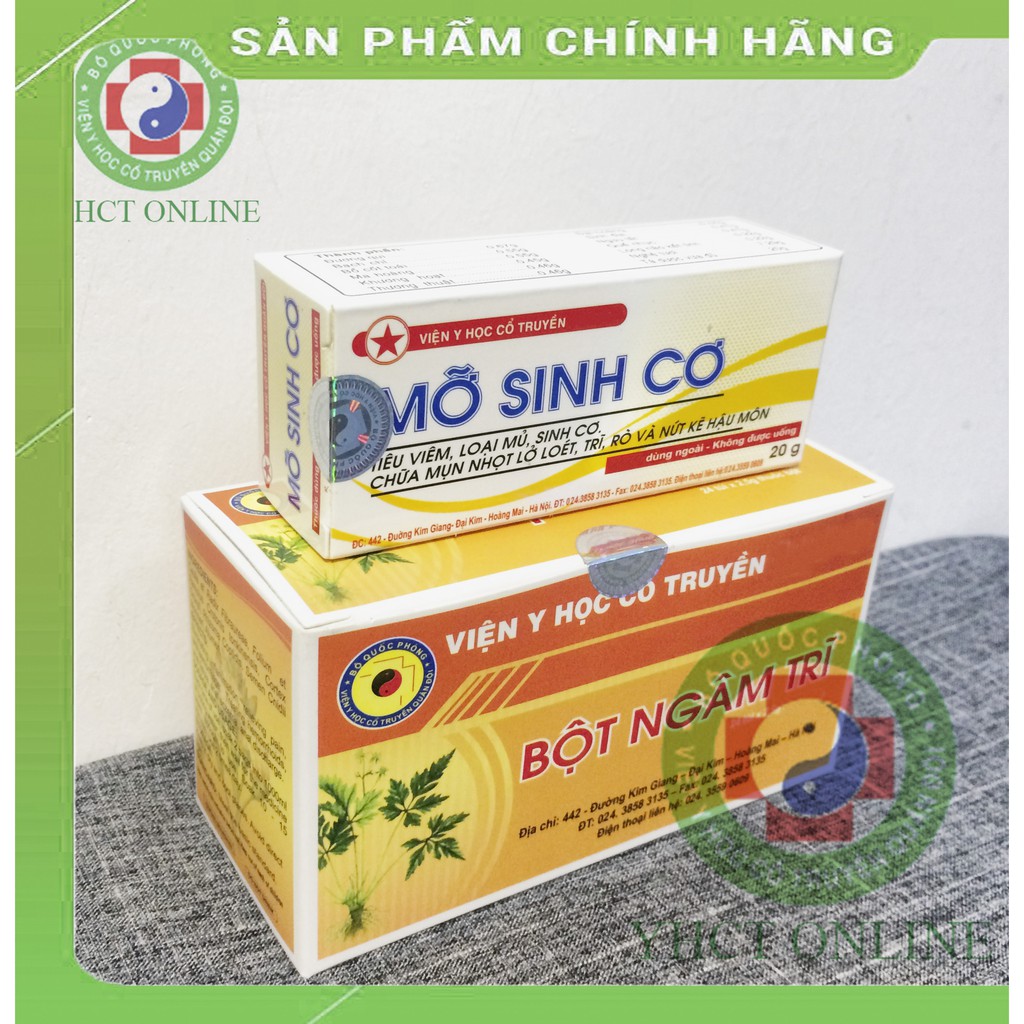 Mỡ sinh cơ - bột ngâm trĩ