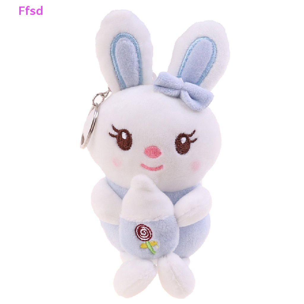 Búp Bê Thỏ Nhồi Bông 12cm Treo Túi Xách Trang Trí Dễ Thương