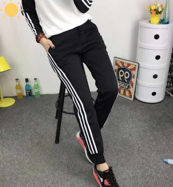 [Mã SKAMSALEP6 giảm 10% TỐI ĐA 100K đơn150K] 40 - 95kg Quần JOGGER 3 sọc có bo Nam Nữ bigsize | BigBuy360 - bigbuy360.vn