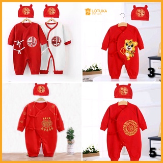 Body Buộc Dây dài tay tài lộc mẫu Quần áo trẻ em chất cotton mền mịn cho bé trai bé gái từ 0-12 tháng