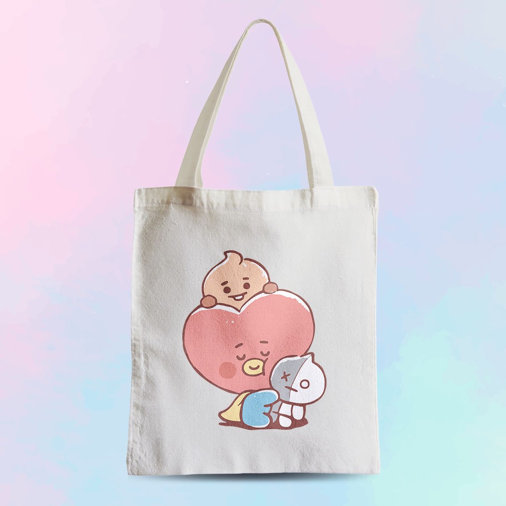 Túi Tote Universtar Bt21 Bts / Tata Shooky Van