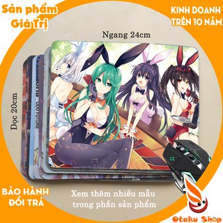 <27 mẫu>Lót chuột máy tính Anime Date A Live cỡ bàn di chuột lớn 20x24cm chất liệu mouse pad cao su