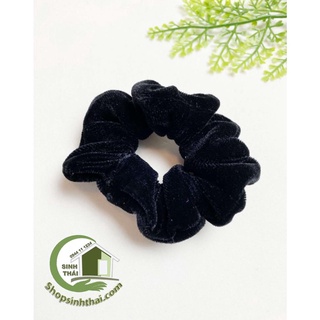 Dây cột tóc vải nhung đen nhỏ