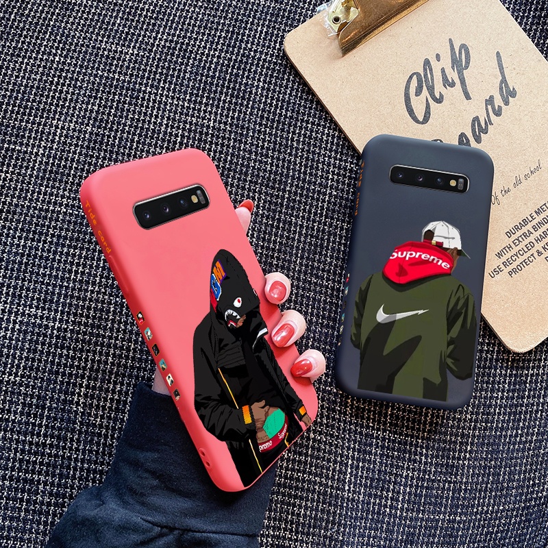 Case For Samsung galaxy S10 4G S10 5G S10 Lite S10 Plus S9 S9 S9 Plus Phone Cases Cony Edge Design Genuine Brown Color Fashionable Silicon Cases Square Edge Protect the whole Camera