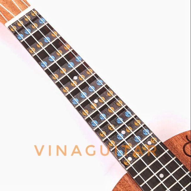 Miếng dán nốt nhạc cho Ukulele Sticker- Tập solo ukulele dễ dàng