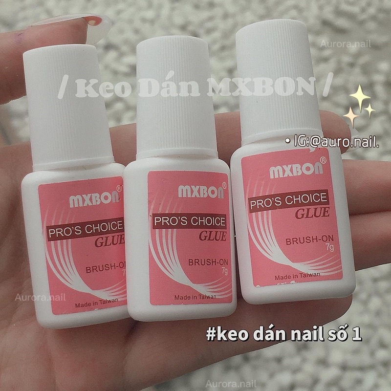 Keo dán MXBON cho nailbox móng giả siêu bền bám chắc tiện lợi dễ sử dụng keo nước chất lượng