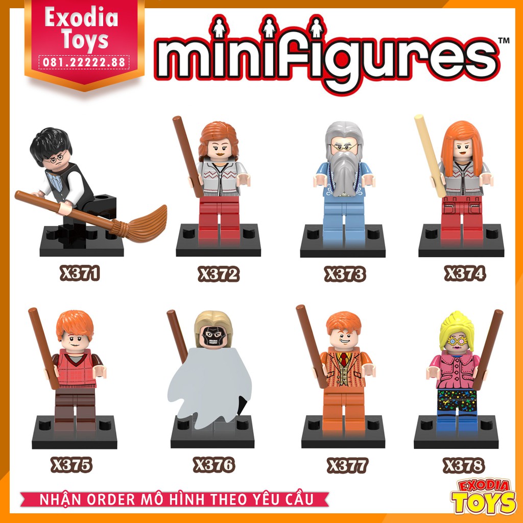 Xếp hình minifigure nhân vật cậu bé phù thủy Harry Potter - Đồ chơi lắp ghép sáng tạo - X0129