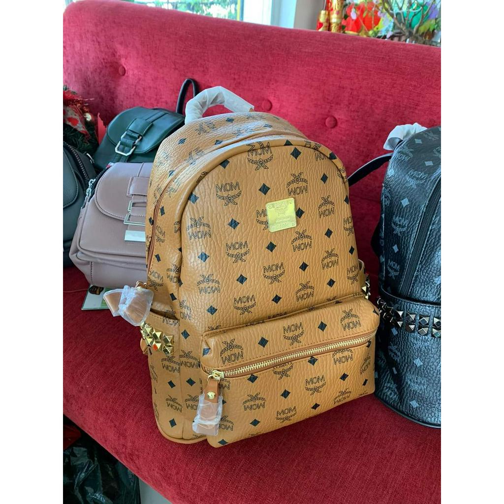 Balo đi học thời trang nam nữ MOM đựng vừa sách vở laptop dây bản to size 36
