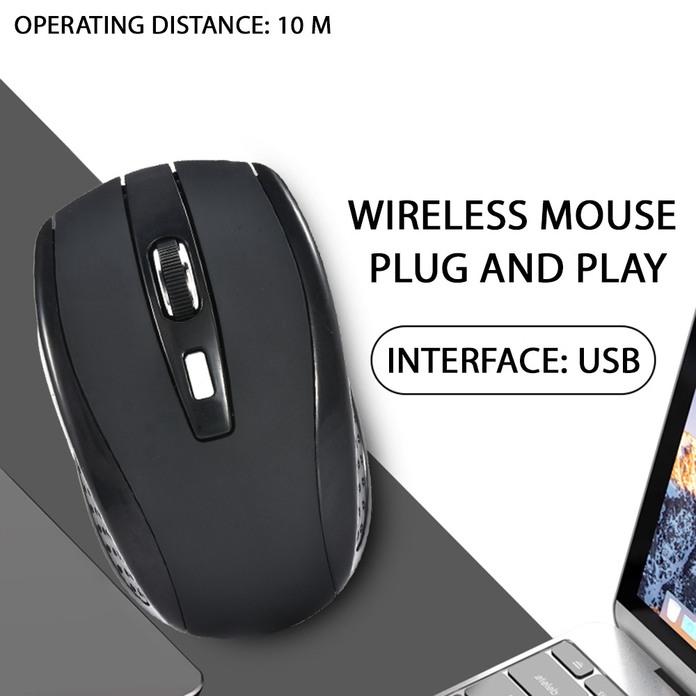 Chuột máy tính không dây 2.4GHz dùng chơi game máy tính tiện dụng | BigBuy360 - bigbuy360.vn