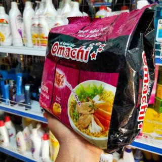 1 túi 5 gói omachi sườn + bò x 80g siêu mới