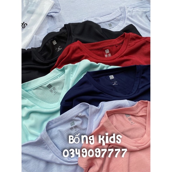 Áo Thun Bé Trai &amp; Bé Gái Thông Hơi Phối Lưới Mềm UNI