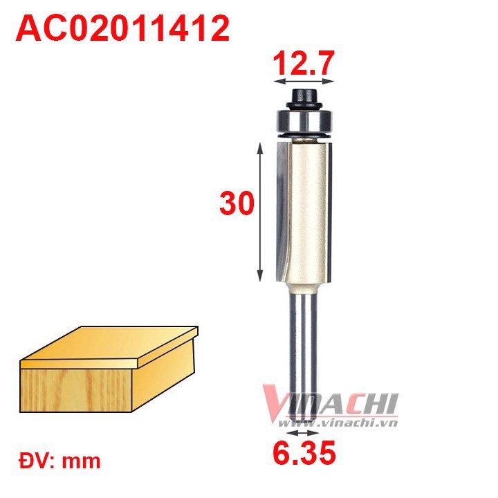 Mũi Lấy Nền Ngắn Đầu Bi Tideway AC0201 - Chuyên dùng gọt độ cong trên máy cầm tay, máy soi trục đứng,...