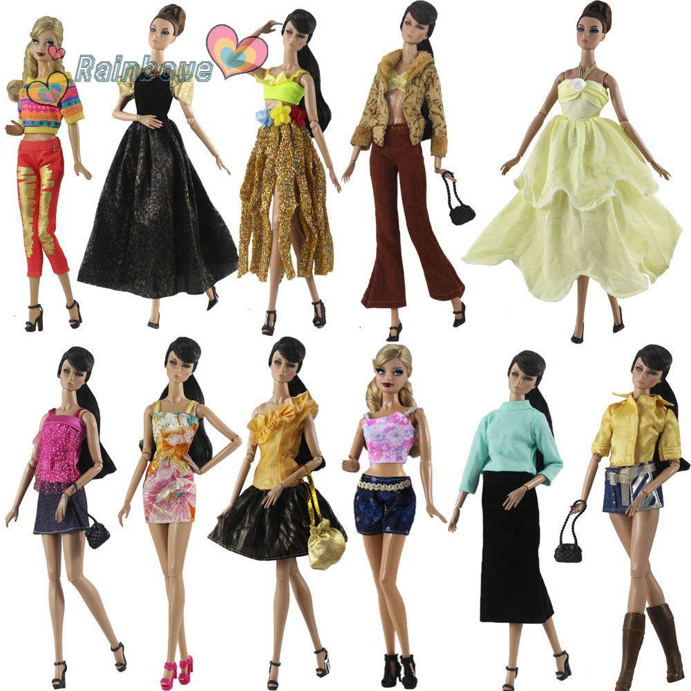 Áo Khoác Jean Màu Cầu Vồng 11.5&quot; Cho Búp Bê BJD 1/6