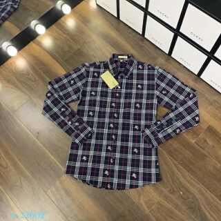 Áo sơ mi Burberry vân nổi spf