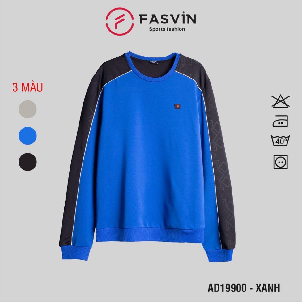 (echi) ÁO NỈ FASVIN THỂ THAO NAM BIGSIZE AD19900.20