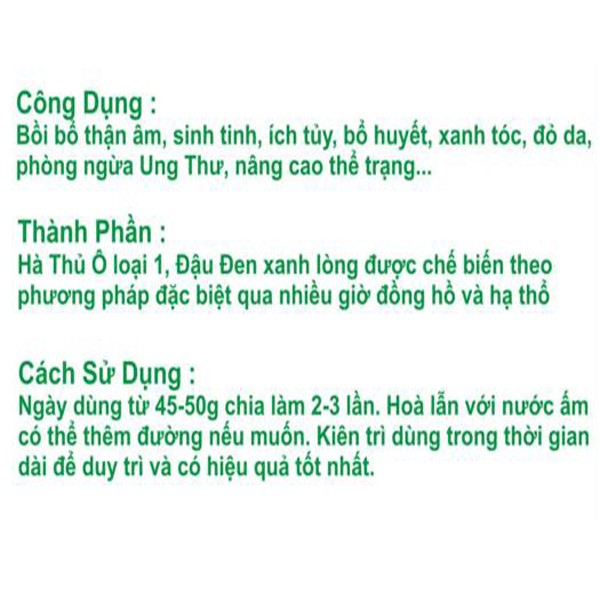 Bột Hà Thủ Ô Đỏ 100g