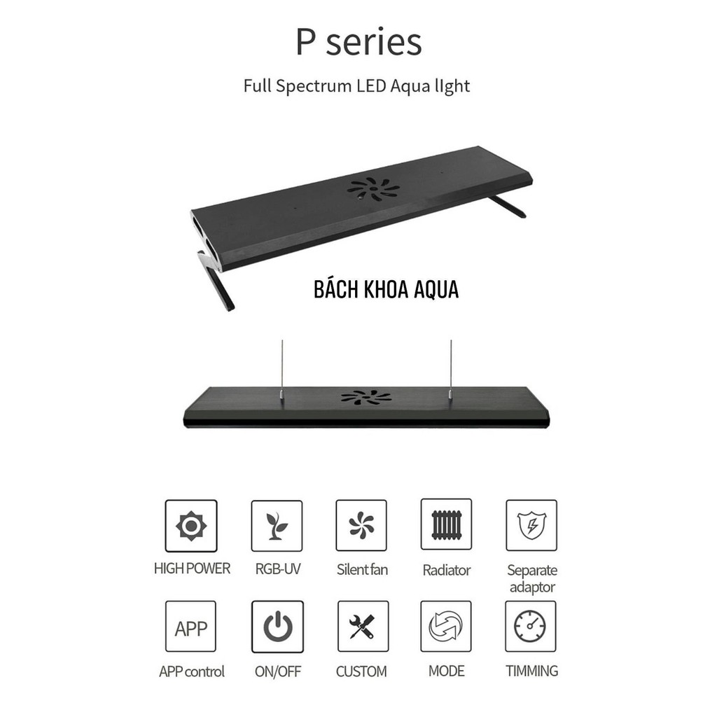 Đèn LED thủy sinh phiên bản mới Week Aqua Pro RGB P - Series