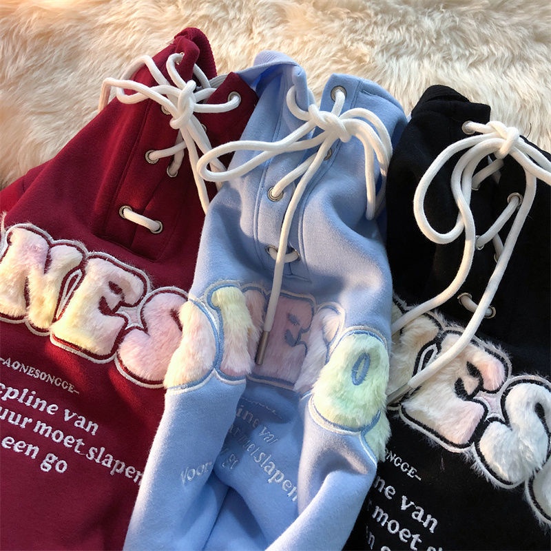 Áo hoodie Dài Tay oversize Phong Cách Hàn Quốc 2021 | BigBuy360 - bigbuy360.vn