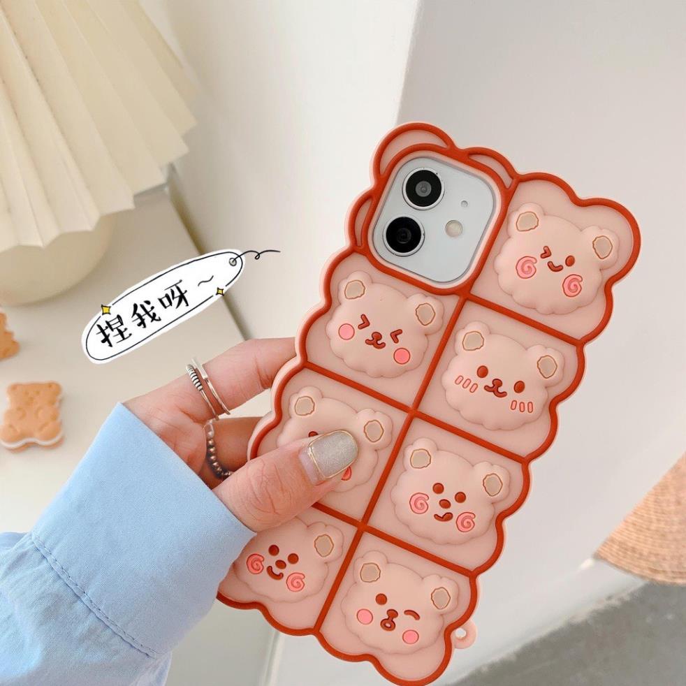 Ốp Điện Thoại Hình nổi Cho iPhone 6 6s se 2020 7 8 Plus X XS Max 11 12 13 Pro Max