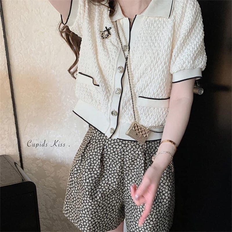 Áo cadigan vintage cộc | BigBuy360 - bigbuy360.vn