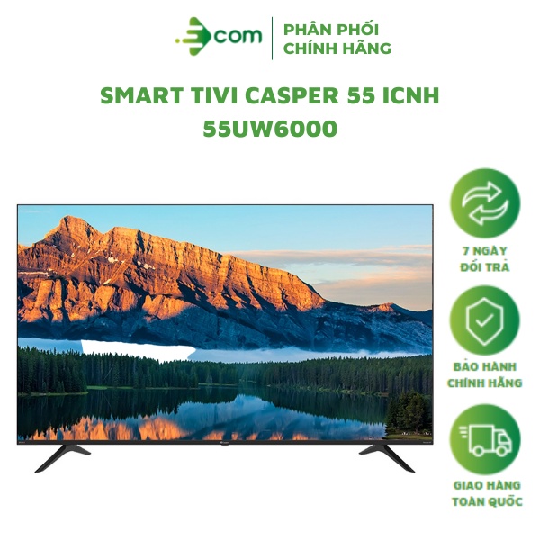 Smart Tivi Casper UHD 4K 55 Inch 55UW6000 mẫu 2021 hệ điều hành WebOS, tìm kiếm bằng giọng nói