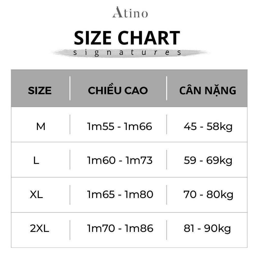 Áo Phông Nam Cộc Tay Cổ Tròn Túi Ngực ATINO chất liệu 100% Cotton thoáng mát form Slim-Fit AP3.2141