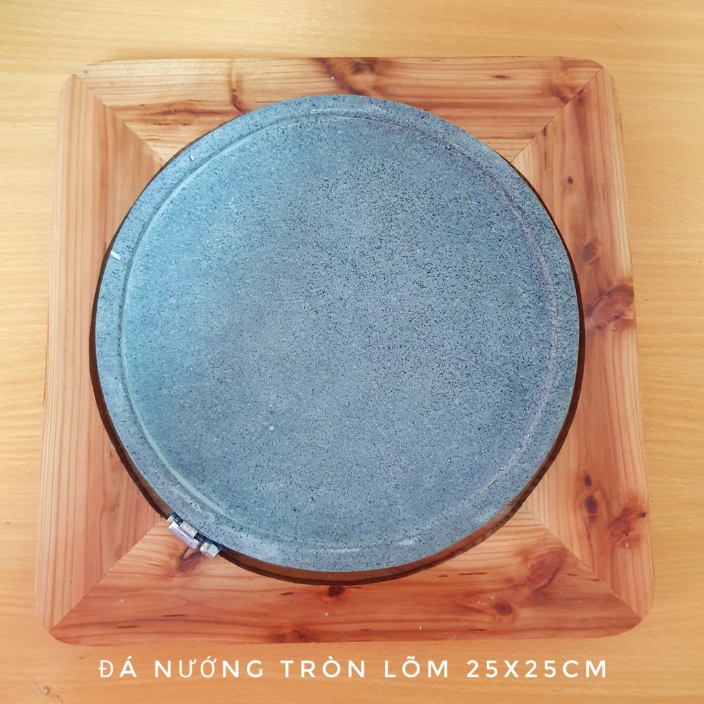 Đá Nướng Thịt Núi Lửa Tròn 25x25 cm