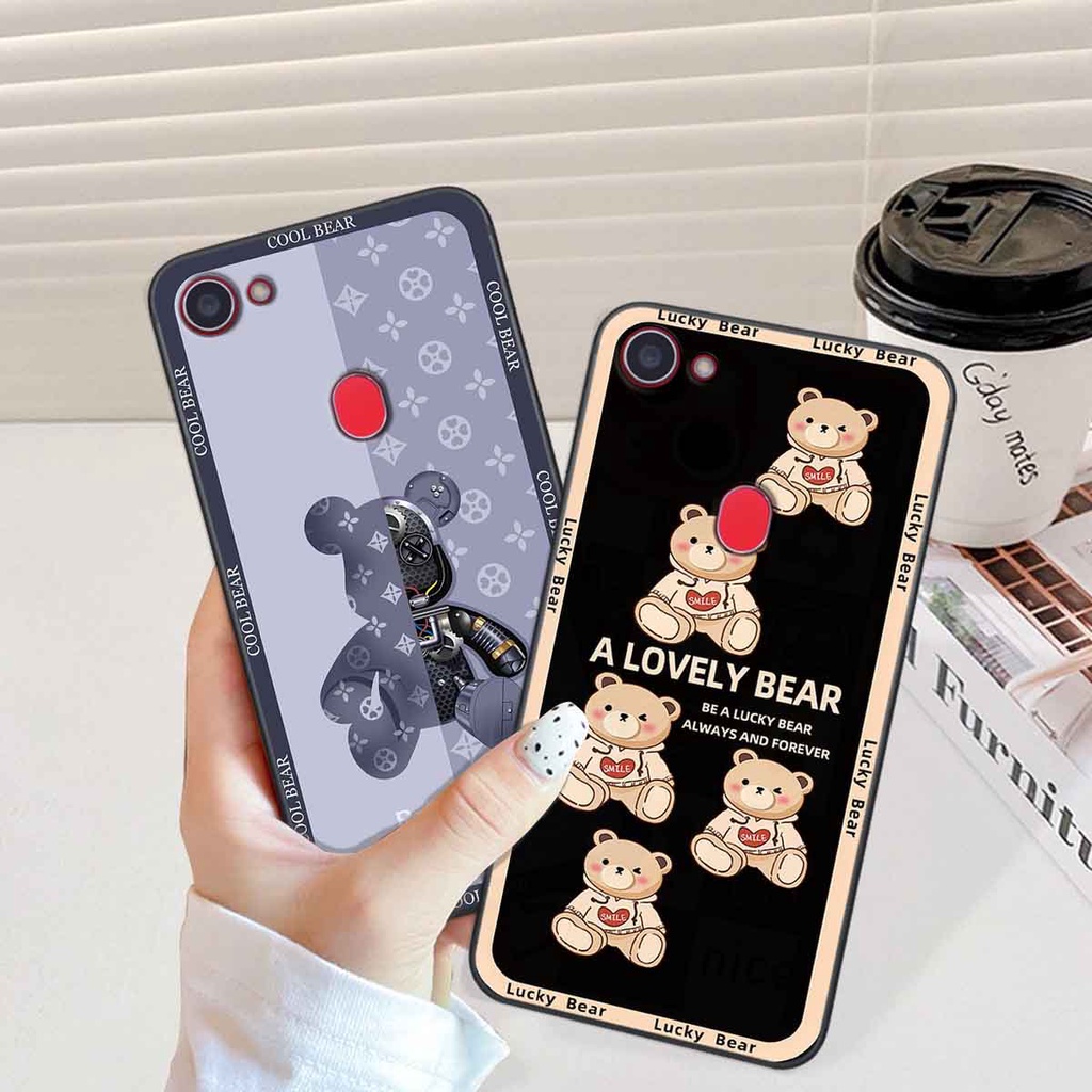 Ốp Oppo F5 / F5 Youth / F7 bear brick, gấu đáng yêu, dễ thương
