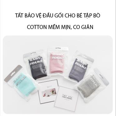 Tất bọc gối tập bò chống trượt cho bé sơ sinh, bảo vệ đầu gối cho bé trong giai đoạn phát triển