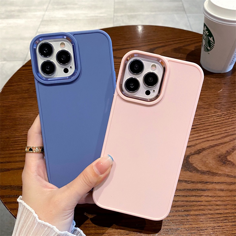 Ốp Điện Thoại Mềm Chống Sốc Chống Dấu Vân Tay Cho iPhone 11 12 13 Pro Max