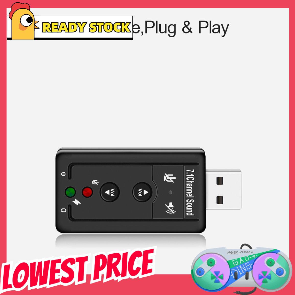 Usb Âm Thanh 7.1 Đầu Cắm 3.5mm Chất Lượng Cao | BigBuy360 - bigbuy360.vn