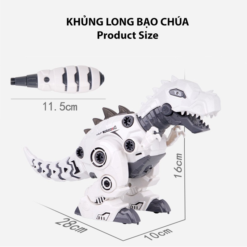Đồ chơi Khủng Long Robot biết bước đi, có thể tháo dời và lắp ghép