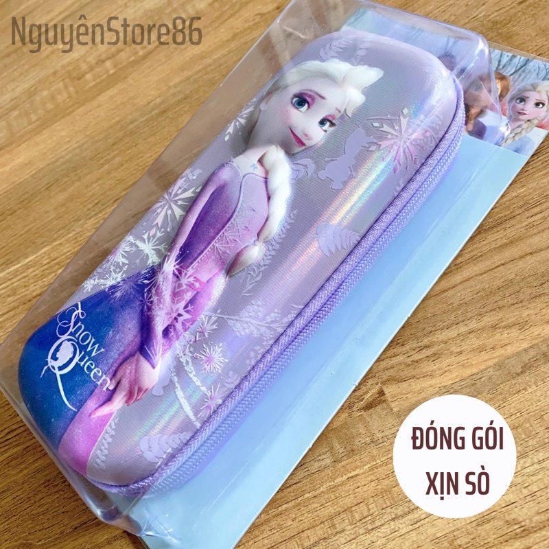 Hộp Bút 3D FROZEN II Loại Cao Cấp Cho Bé Gái - Hộp Bút Nữ Hoàng Băng Giá