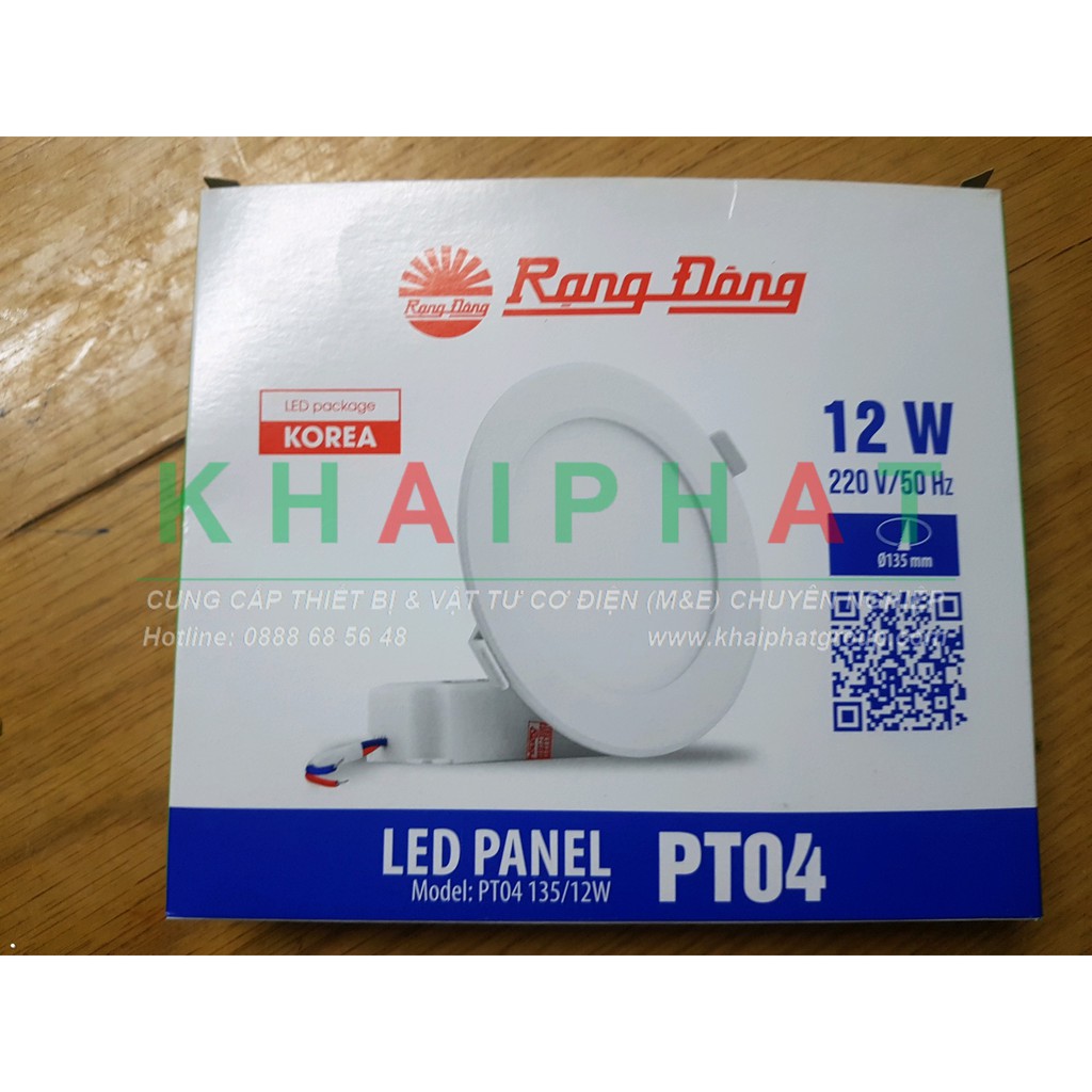 ĐÈN LED ÂM TRẦN RẠNG ĐÔNG 12W LỖ KHOÉT 135, ĐÈN DOWNLIGHT CHÍNH HÃNG, GIÁ RẺ - KHẢI PHÁT ELECTRIC