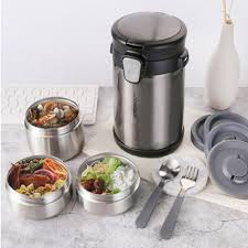 Bộ hộp cơm giữ nhiệt Lock&Lock LHC8034 loại lớn đa năng kèm túi giữ nhiệt | BigBuy360 - bigbuy360.vn