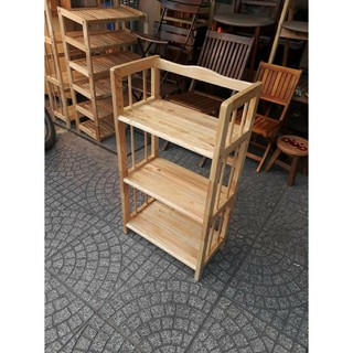Kệ sách gỗ sâu 34cm 3 tầng 50 lê tâm