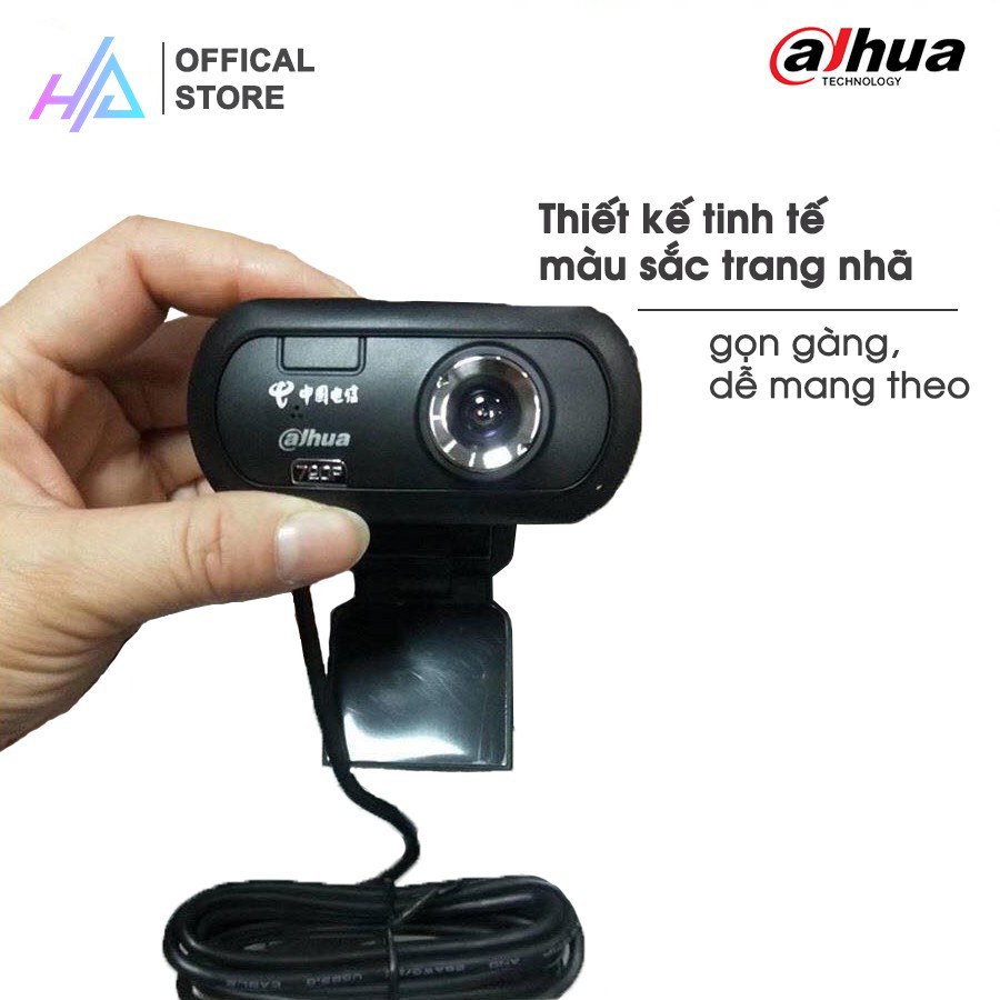 Webcam Dahua Z2 - HD 720p - Thu hình cho máy tính, pc, TV, để bàn- dạy học trực tuyến- học online