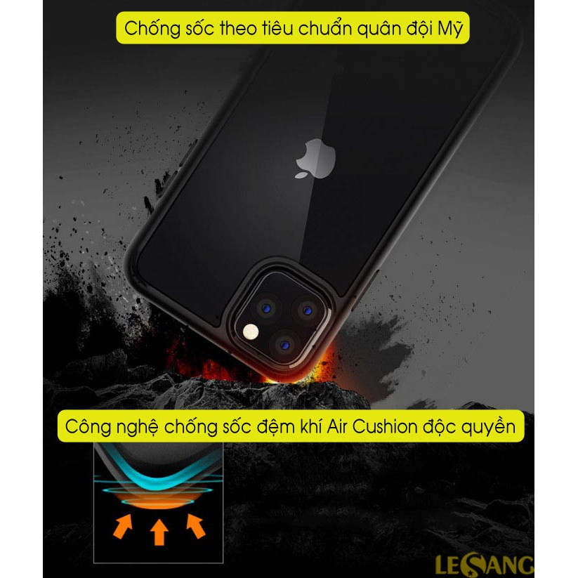 Ốp lưng iPhone 11 Pro Max / 11 / 11 Pro Spigen Ultra Hybrid (trong Suốt) - Hàng Chính Hãng.