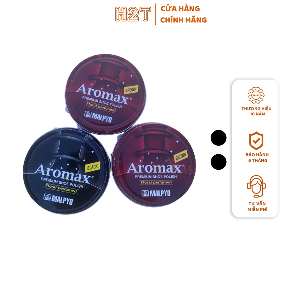 Xi đánh giày da Aromax Hàn Quốc 3 màu Đen,Nâu,Vàng bò