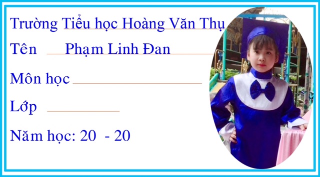Nhãn vở in ảnh theo yêu cầu 20 cái