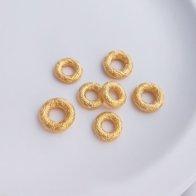 Nhẫn Nối Vòng Tay Bện Thủ Công Màu Cát Vàng Họa Tiết Hạt Giấy Màu Sắc diy