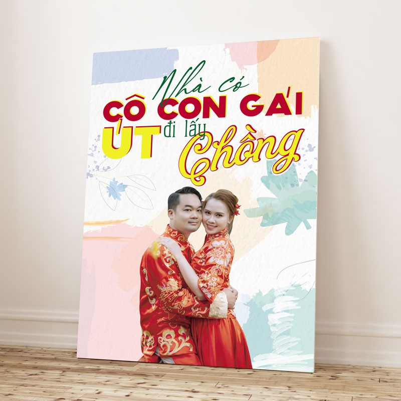 HÀNG SẴN 2 - Bảng cổng cưới, thời báo cưới, bảng welcome cưới, thiết kế theo yêu cầu