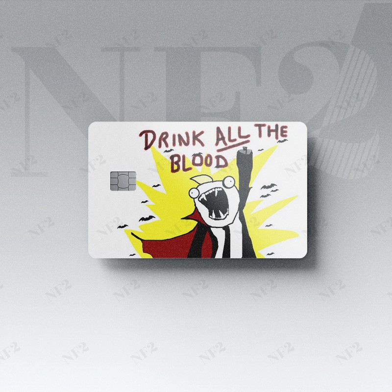 MEMES - Decal Sticker Thẻ ATM (Thẻ Chung Cư, Thẻ Xe, Credit, Debit Cards) Miếng Dán Trang Trí NF2 Cards