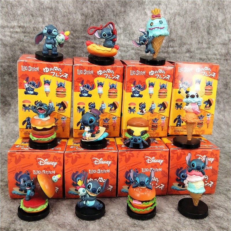 Set 11 Mô Hình Nhân Vật Phim Hoạt Hình Lilo &amp; Stitch Bằng Pvc