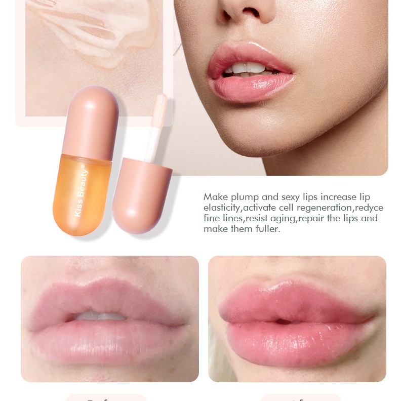 Son Bóng Dưỡng Môi Không Màu Kiss Beauty Plump Lip Maximizer