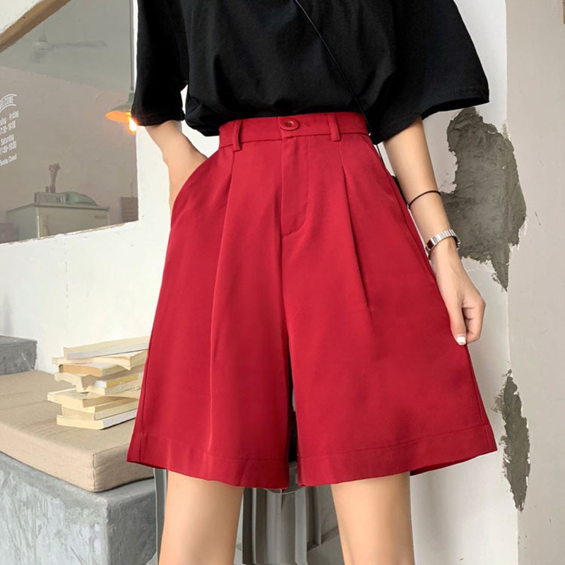 Quần Dài Lưng Cao Màu Trơn Thời Trang Cho Nữ
