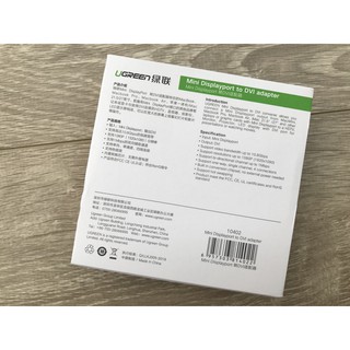 Cáp Chuyển Đổi Mini Displayport To DVI (24+1) -  Ugreen 10402